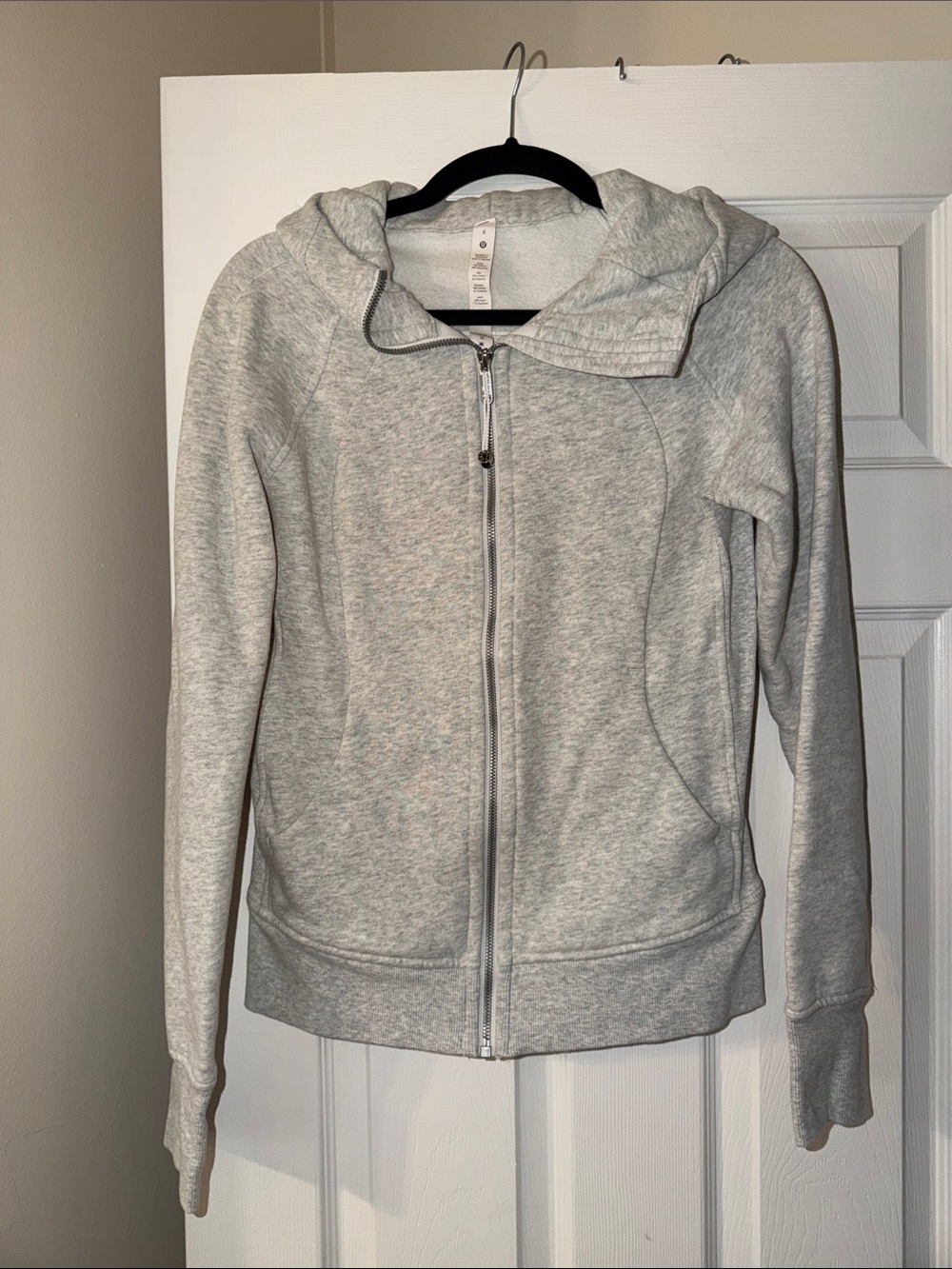 lululemon athletica Light Heather Gray Full-Zip jacket